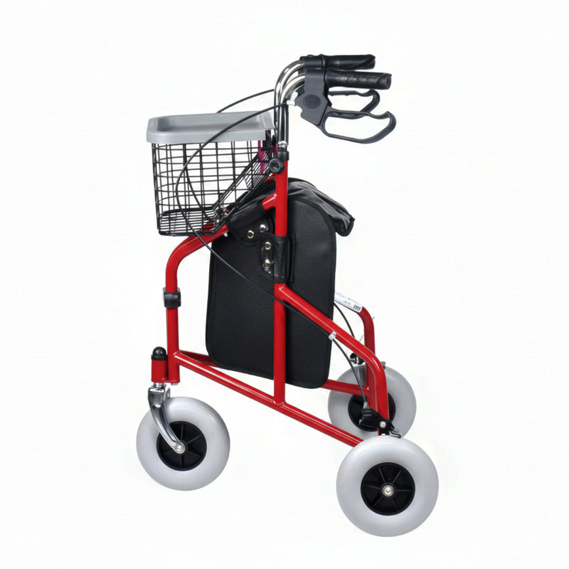 Load image into Gallery viewer, PORIYA Folding Walker Rollator 3 Wheel Mobility Aid Frame Indoor Outdoor Medical w/ Bag