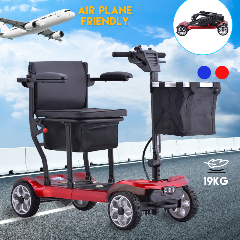 Load image into Gallery viewer, 19KG Electric Mobility Scooter Airplane OK Lithium Motorised Foldable w/ Bag