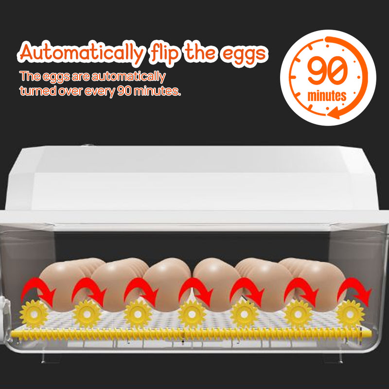 Load image into Gallery viewer, PORIYA 64 Eggs Digital Egg Incubator LED Fully Automatic Turning Chicken Duck Poultry
