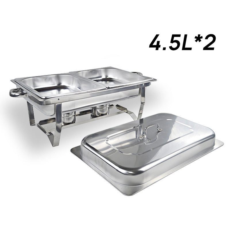 Load image into Gallery viewer, PORIYA 9L 304 Insulated Food Warmer Bain Marie Food Warmer Buffet Warmer Chafing Dish