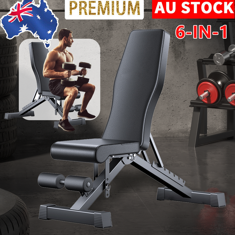 Load image into Gallery viewer, Adjustable Weight Abdominal Bench Sit-Up Back Support Fitness Flat Gym Exercise