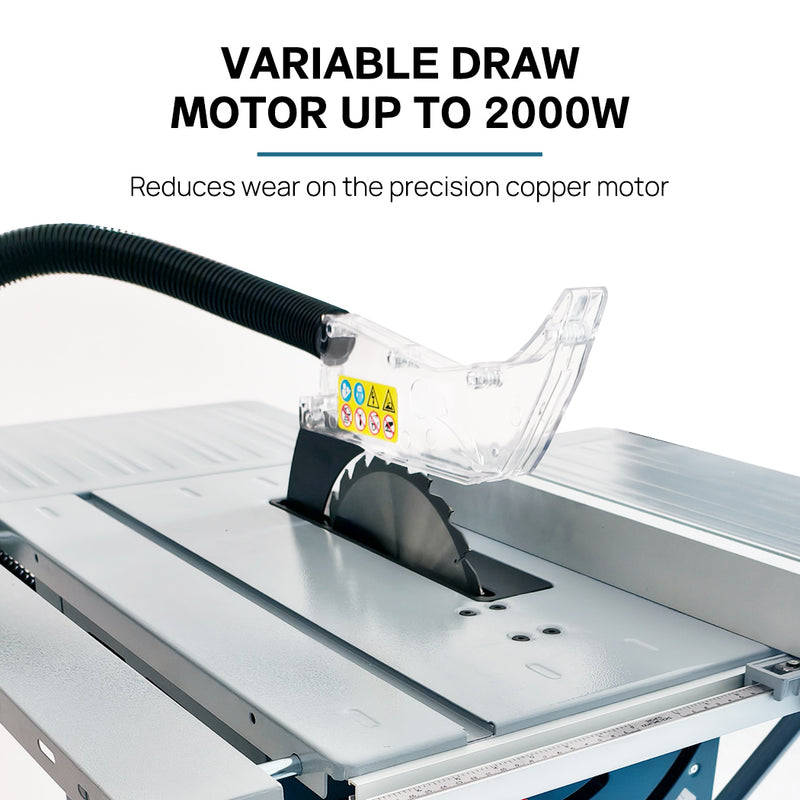 Load image into Gallery viewer, PORIYA Electric Table Saw 2000W 254mm Corded 10" Portable Bevel Adjustment
