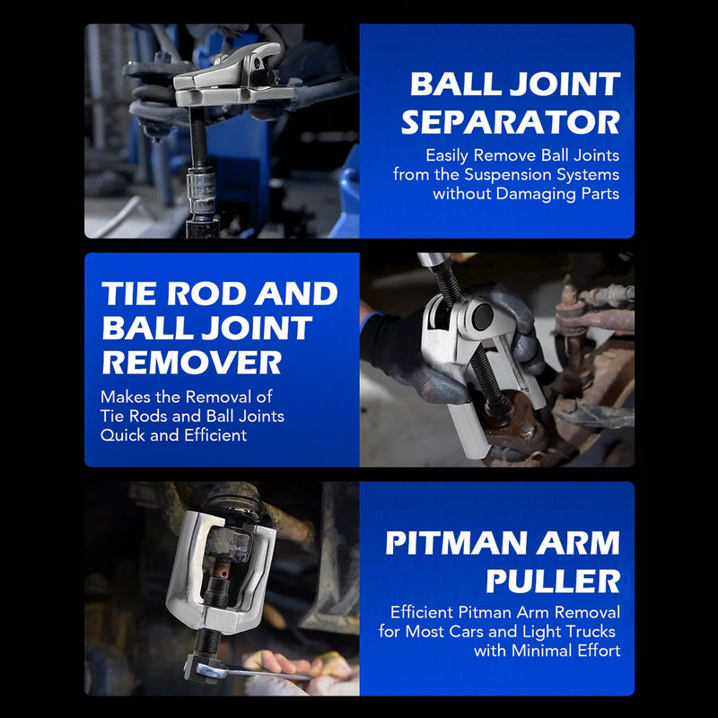 Load image into Gallery viewer, PORIYA 6pcs Ball Joint Remover Kit Bearing Puller Front End Service Tie Rod Pitman Arm