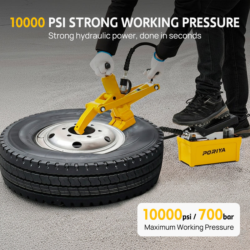 Load image into Gallery viewer, PORIYA Hydraulic/Slide Hammer/Clamp Tire Bead Breaker for Car Truck Trailer Tire