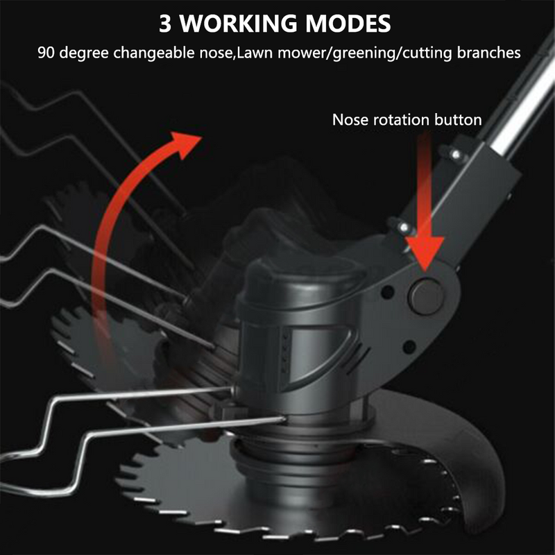 Load image into Gallery viewer, Cordless Electric Grass Trimmer Garden Lawn Cutter Brush Mower Whipper Snipper