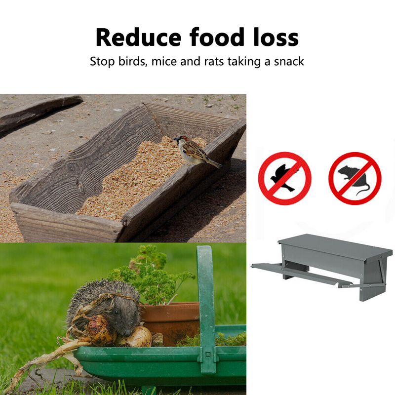 Load image into Gallery viewer, PORIYA Automatic Chicken Feeder Chook Food Feeder 5kg Capacity Treadle Self Opening Pou