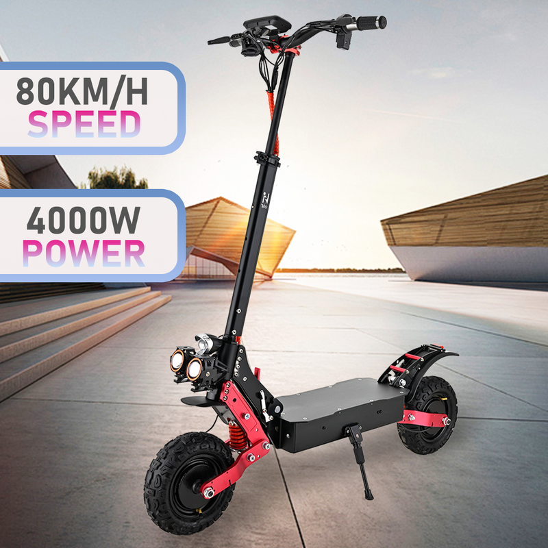 Load image into Gallery viewer, 4000W 70-80KM/H Portable Electric Scooter Dual Motor Foldable Off Road E-Bike