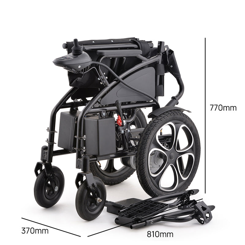 Load image into Gallery viewer, PORIYA Electric Wheelchair Folding Long Range Lithium Power Motorised Foldable w/ Bag