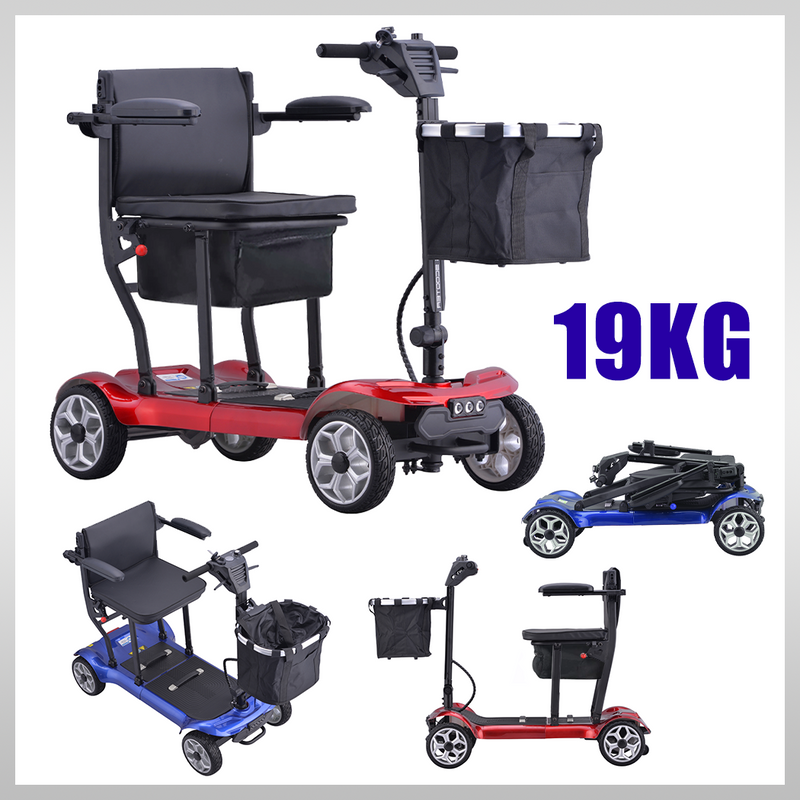 Load image into Gallery viewer, 19KG Electric Mobility Scooter Airplane OK Lithium Motorised Foldable w/ Bag