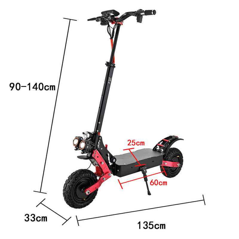 Load image into Gallery viewer, 4000W 70-80KM/H Portable Electric Scooter Dual Motor Foldable Off Road E-Bike