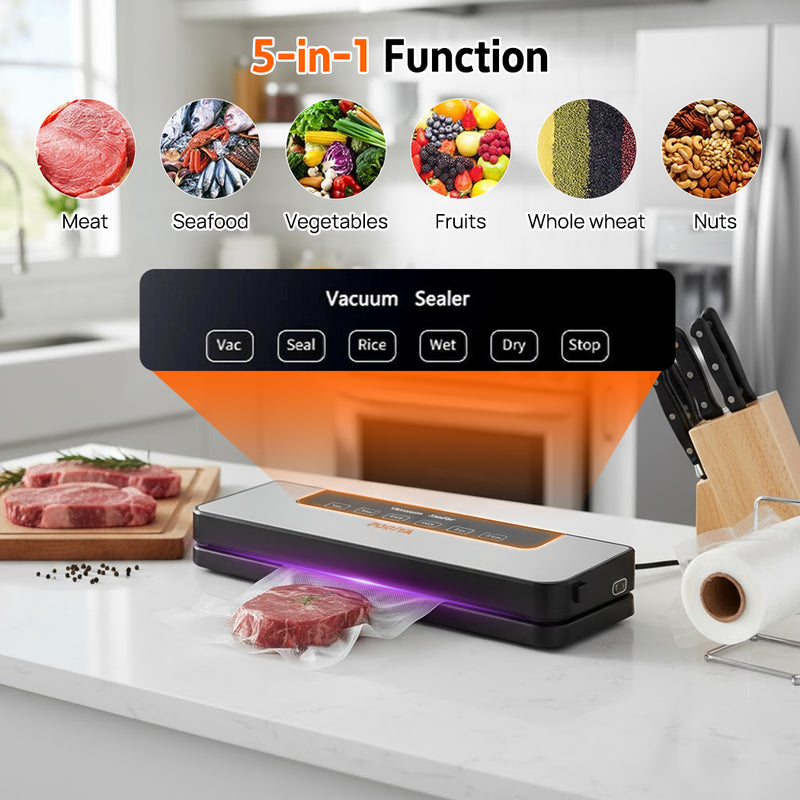 Load image into Gallery viewer, PORIYA Commercial Vacuum Sealer Machine Fresh Dry Wet Food Saver Storage With 30pc Bags