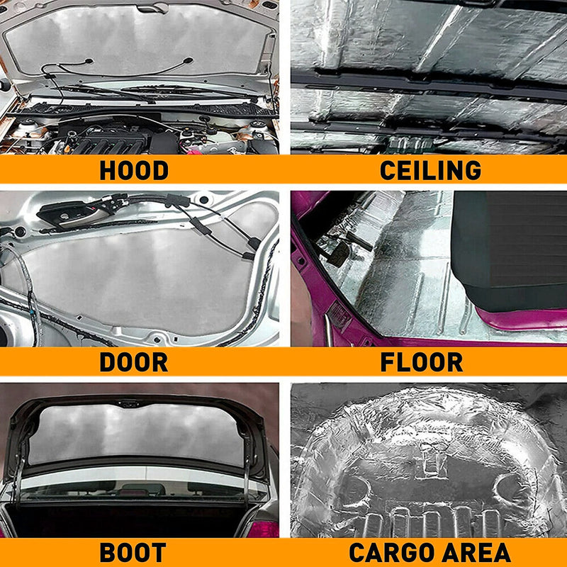 Load image into Gallery viewer, PORIYA 10sqm Sound Deadener Heat Proof Insulation Noise Proofing Foam Car Auto Shield
