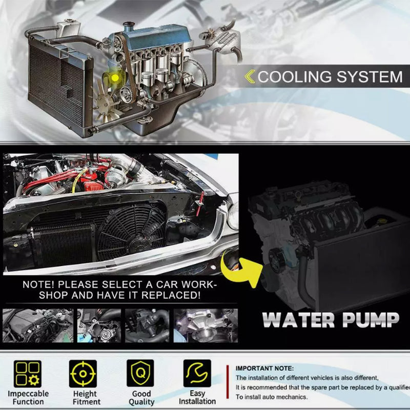 Load image into Gallery viewer, PORIYA Water Pump With Pulley for Ford Fairlane Falcon BA BF FG Fairmont 11/2003-2014
