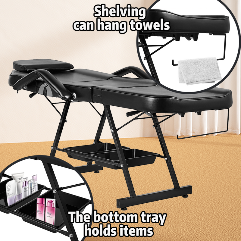 Load image into Gallery viewer, PORIYA 180CM Massage Table Portable Massage Bed 3 Folding Beauty Chair Therapy