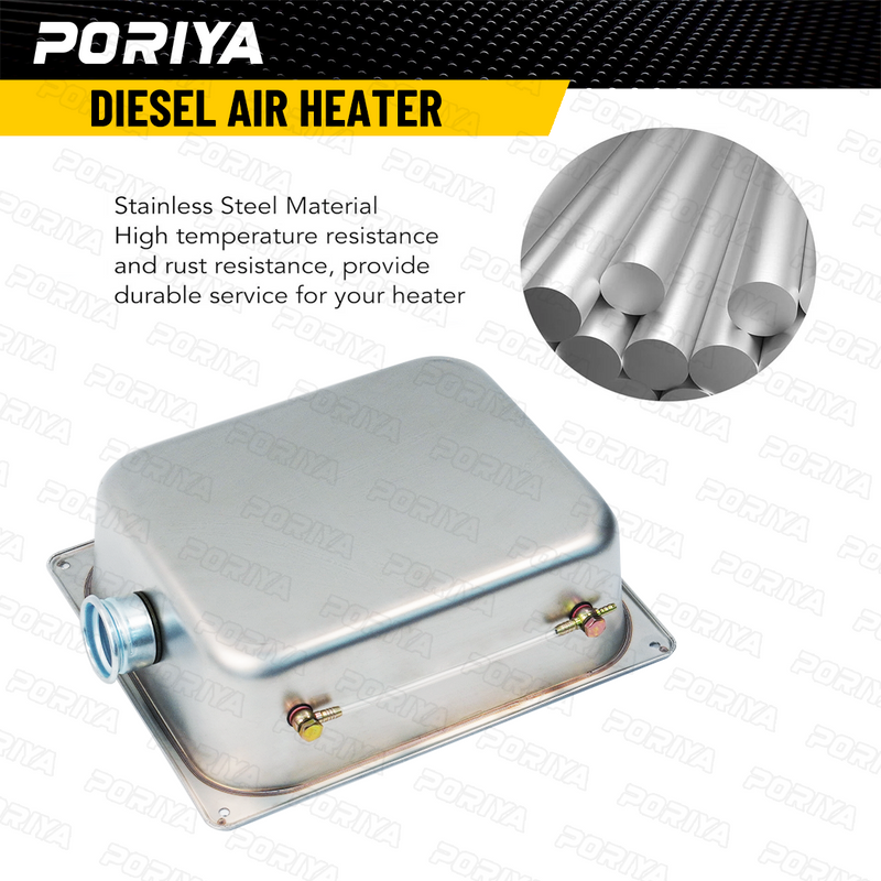Load image into Gallery viewer, PORIYA 7L Air Diesel Heater Fuel Tank Oil With Lock Stainless Steel For Car Truck