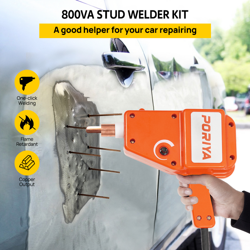 Load image into Gallery viewer, PORIYA Stud Welder Gun Electric Dent Repair Kit 800W 4V Auto Car Body Dent New