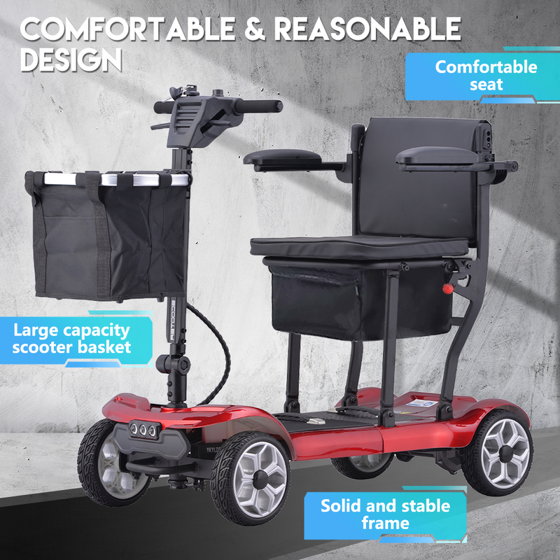 Load image into Gallery viewer, 19KG Electric Mobility Scooter Airplane OK Lithium Motorised Foldable w/ Bag