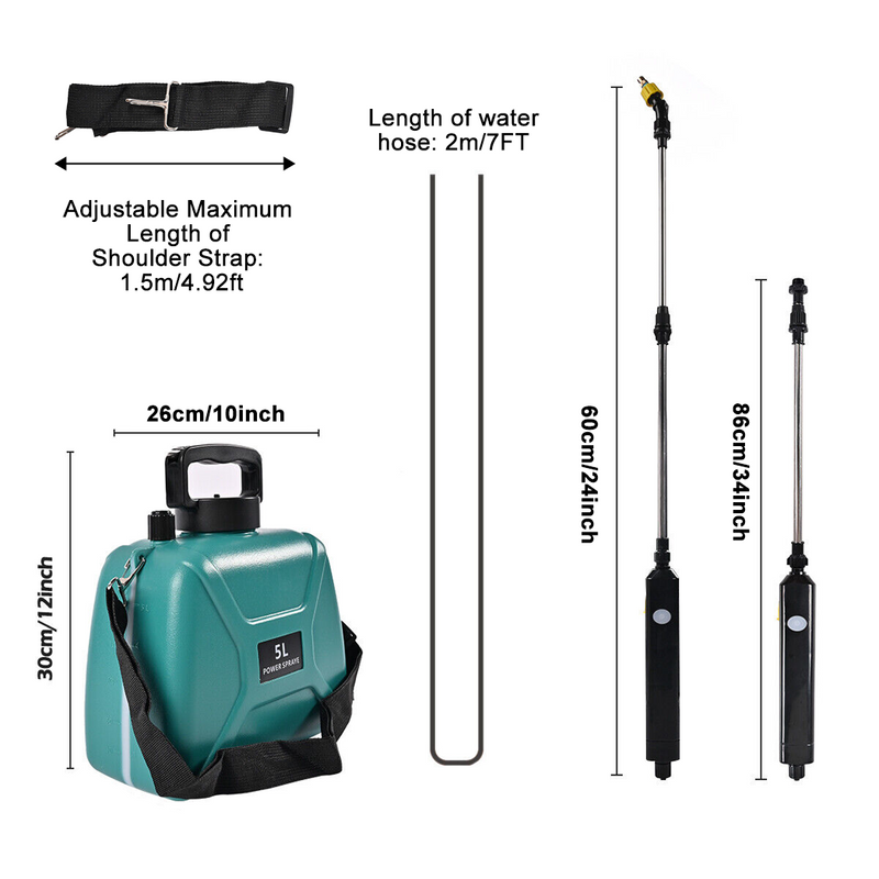 Load image into Gallery viewer, 5L Electric Rechargeable Battery Weed Sprayer Portable Farm Garden Pump Spray AU