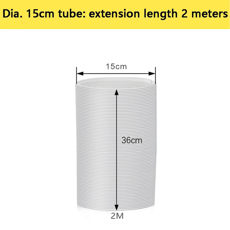 Load image into Gallery viewer, PORIYA 1.5/2/3M Flexible Exhaust Duct Ventilator Pipe Air Conditioner Vent Hose Duct