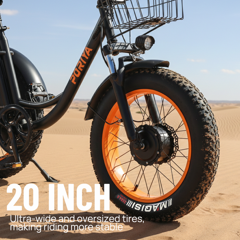 Load image into Gallery viewer, PORIYA 20" Foldable Electric Tricycle 1500W Fat Tire 3 Wheel Bike 55km/h E-Trike 60km