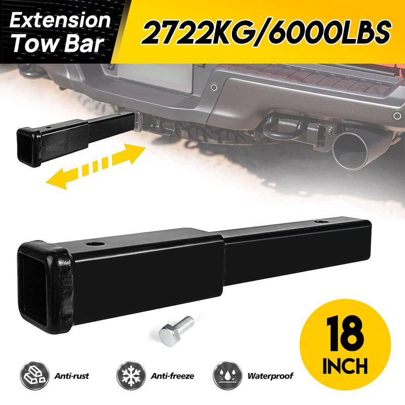 Load image into Gallery viewer, PORIYA 18 Inch Tow Hitch Extender Extension Bar 4WD Trailer Car 2" Receiver Heavy Duty