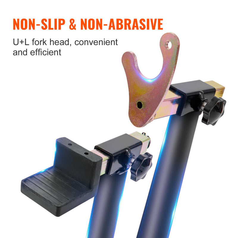 Load image into Gallery viewer, PORIYA 1100lbs Motorbike Dolly Motorcycle Front Wheel Stand and Rear Wheel Stand 2PC