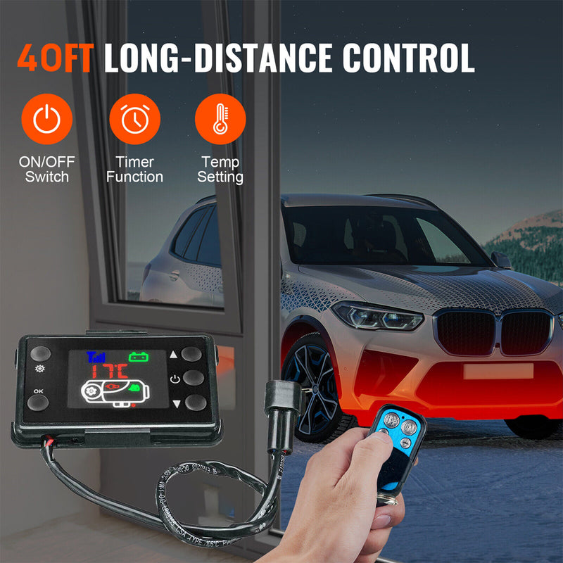Load image into Gallery viewer, PORIYA Diesel Air Heater All-in-one 12V 8KW Bluetooth App LCD for Car RV Indoors