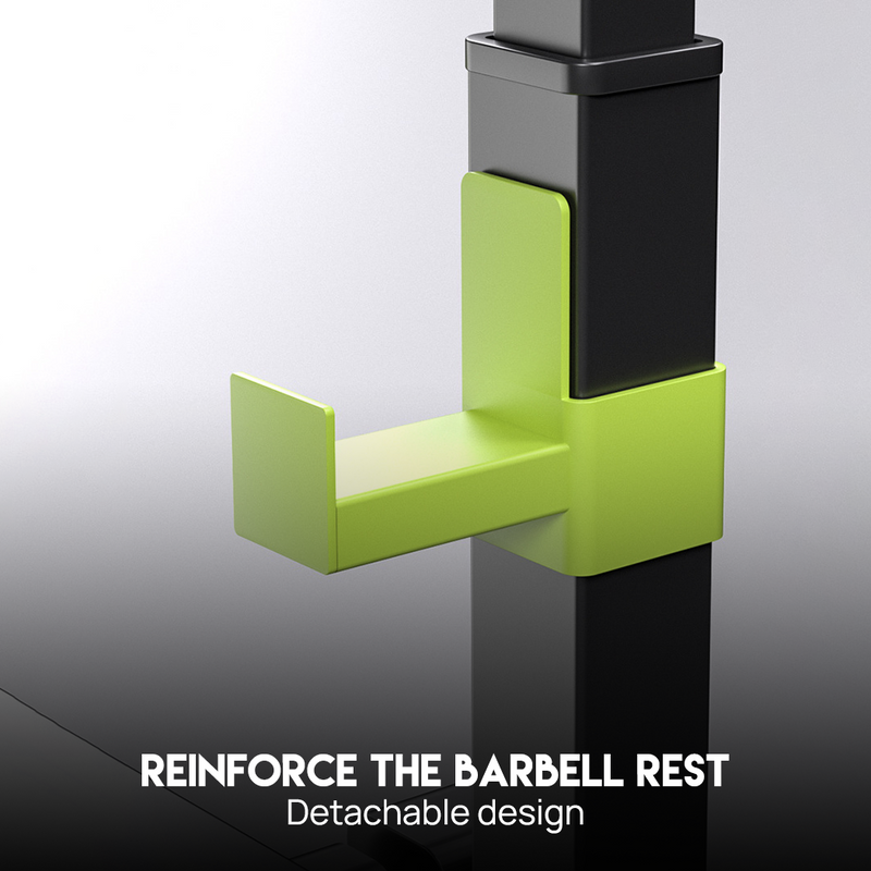 Load image into Gallery viewer, Adjustable Detachable Squat Rack Heavy Duty Home Gym Equipment w/ Barbell Hooks