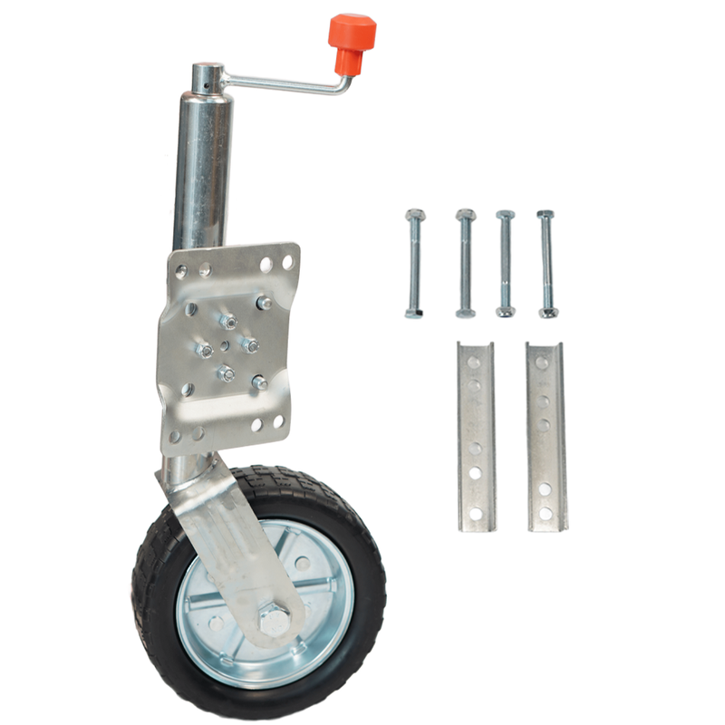 Load image into Gallery viewer, PORIYA 6'' 8'' 10" Jockey Wheel Swing Up Solid Wheel 1000kg Caravan Boat Trailer
