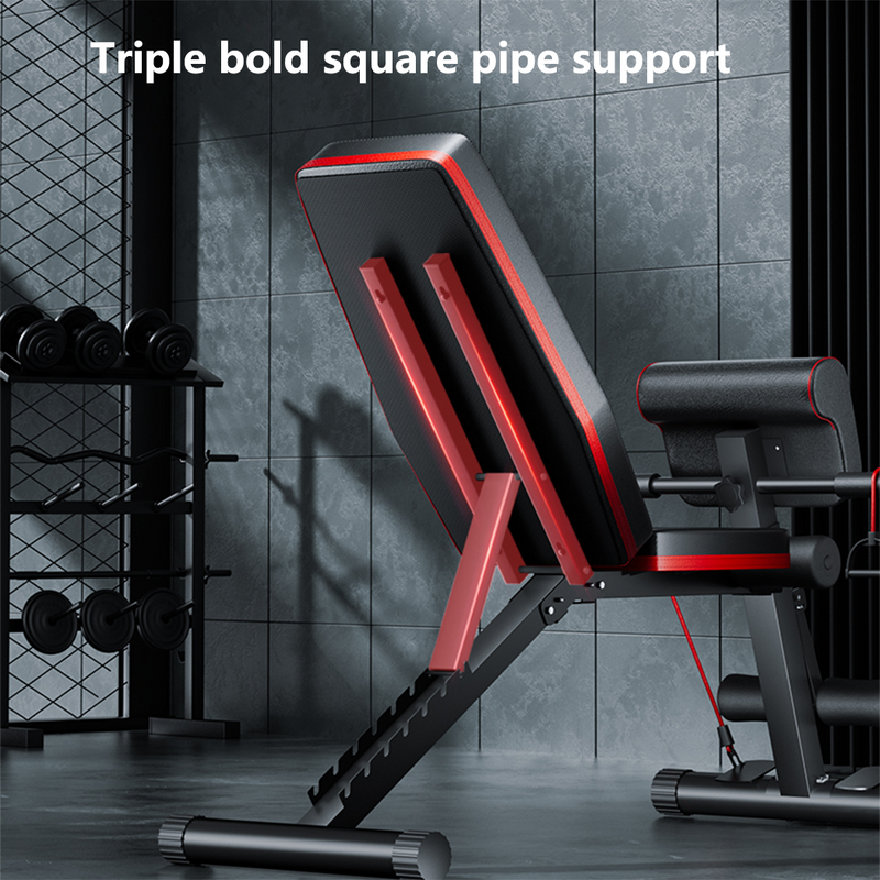 Load image into Gallery viewer, Adjustable FID Ab Abdominal Weight Press Bench Fitness Incline Sit up Gym Flat