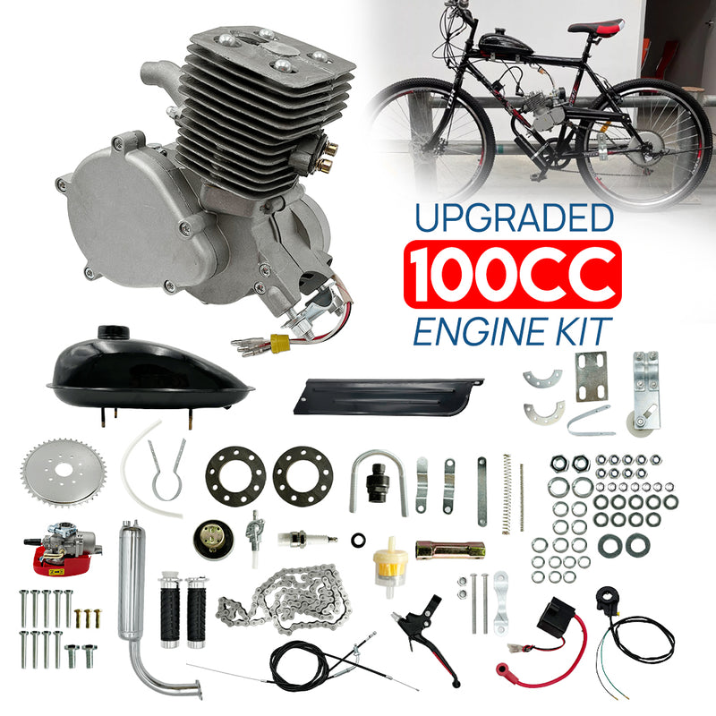 Load image into Gallery viewer, PORIYA 100CC 2 Stroke Bicycle Engine Motor Kit for Motorized Push Bike Petrol Gas