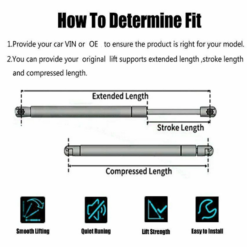 Load image into Gallery viewer, PORIYA 2 Tailgate Boot Gas Struts for Toyota Corolla Hatchback 2006-2012 ZRE152R Series