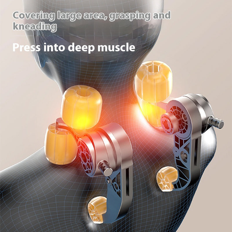 Load image into Gallery viewer, Neck Massager Shoulder Trapezius 5D with Heat Goletsure Massage Relief Pain