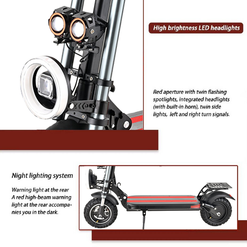 Load image into Gallery viewer, PORIYA 2500W Electric Scooter 70KM/H 80KM 11" Off-Road Tires Adult Travel E-Bike