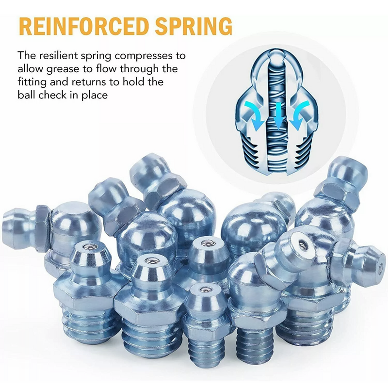 Load image into Gallery viewer, PORIYA 220/280pcs Hydraulic Grease Nipple Metric Imperial Mechanical Lubricant Fitting Kit