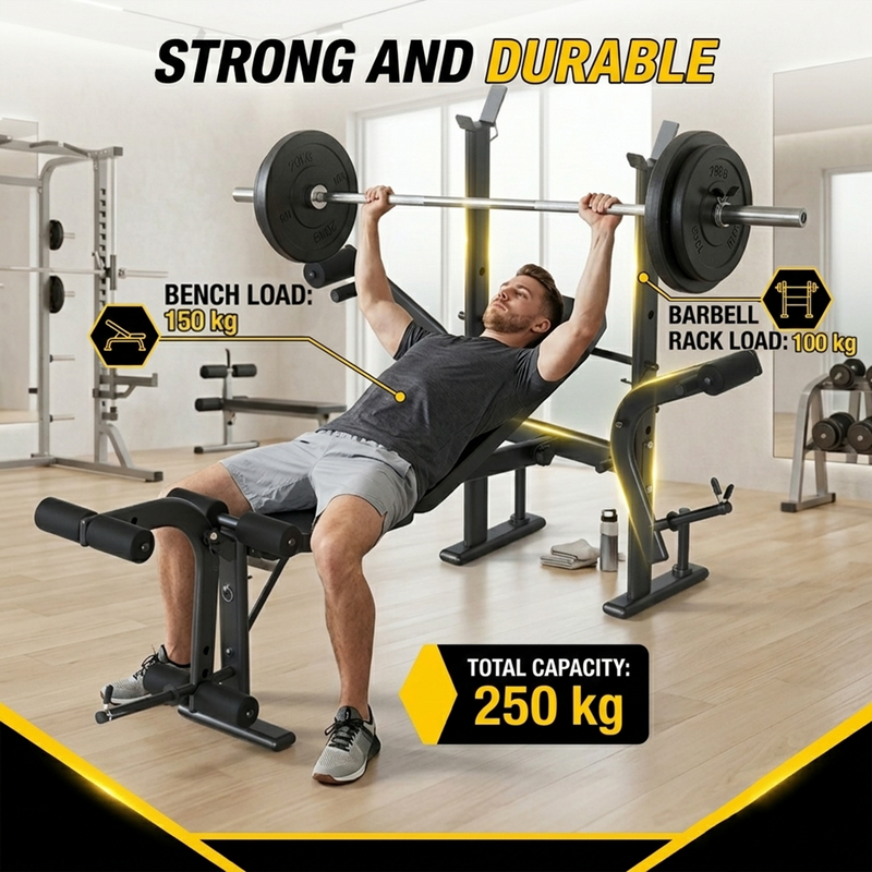 Load image into Gallery viewer, PORIYA Weight Bench Fitness Bench Adjustable Bench Press 8-In-1 Gym Equipment