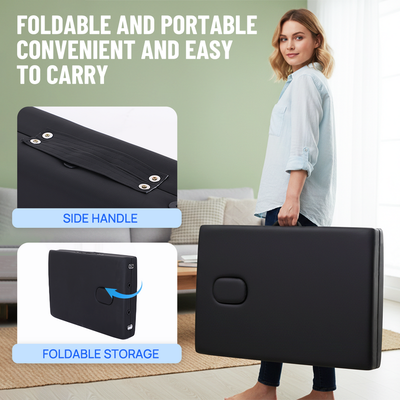 Load image into Gallery viewer, PORIYA 3-Fold Aluminum Massage Table Portable Folding Spa Beauty Therapy Massage Bed