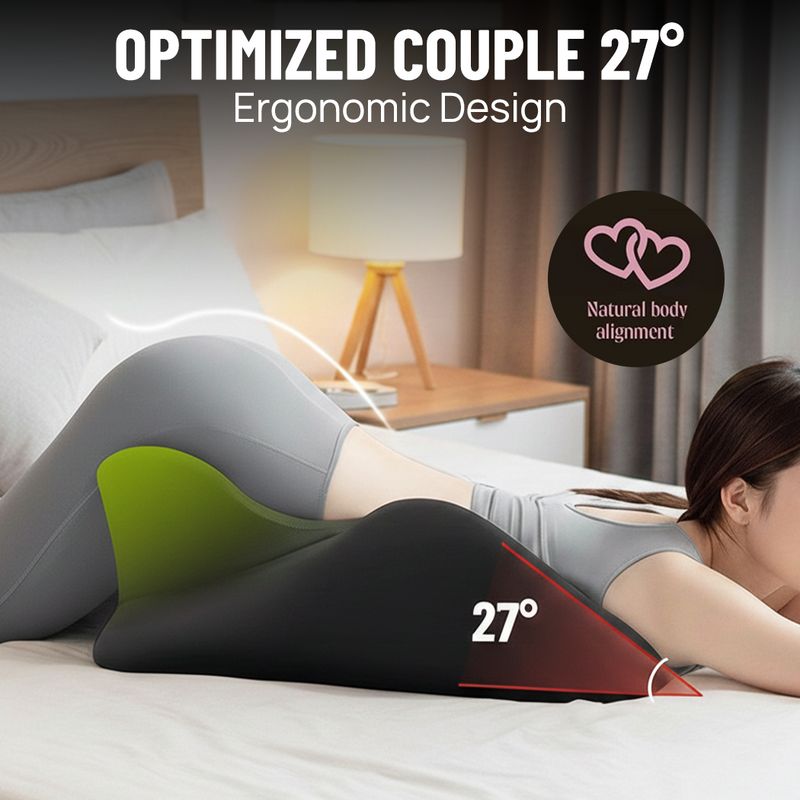 Load image into Gallery viewer, PORIYA Memory Foam Wedge Pillow Sleeping Cushion Neck Back Support 27° Ergonomic Pillow