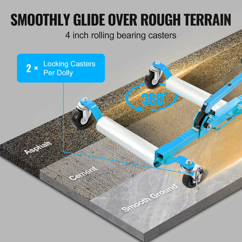 Load image into Gallery viewer, PORIYA Ratcheting Wheel Dolly 750kg Auto Truck Vehicle Moving Lift Jack Car Skate