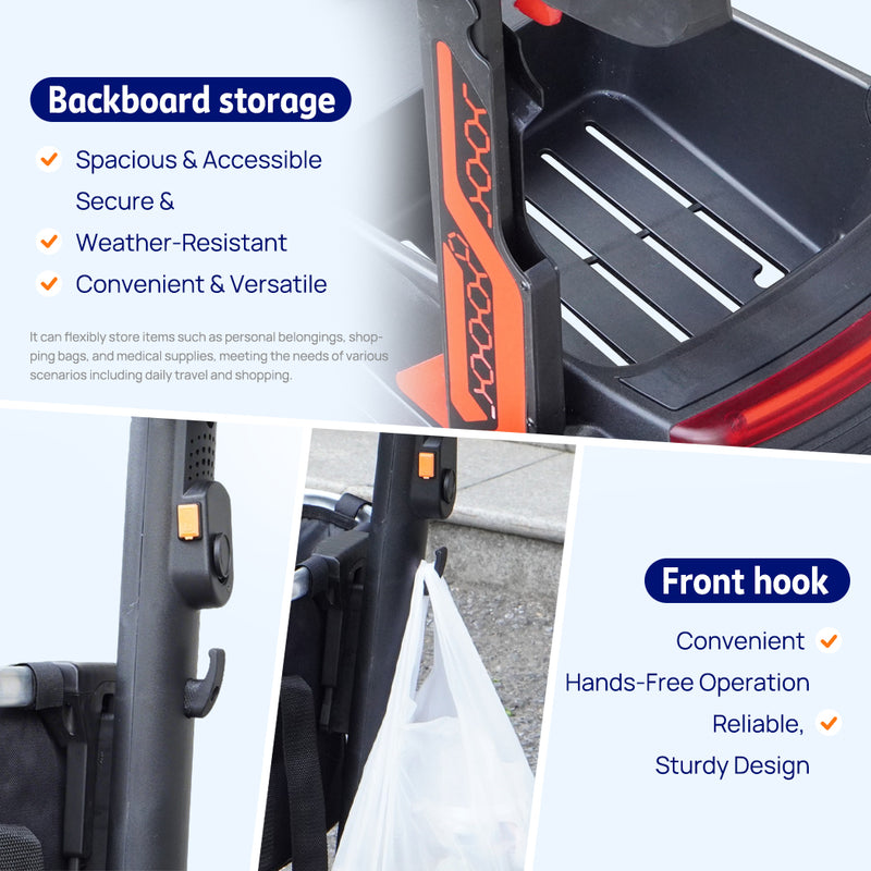 Load image into Gallery viewer, PORIYA 19.5KG Electric Mobility Scooter Lithium Power Foldable Airline w/ Basket