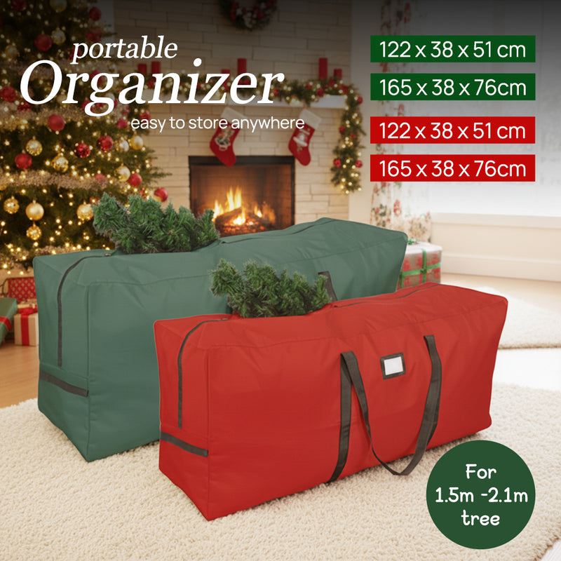 Load image into Gallery viewer, PORIYA Christmas Tree Storage Bag 1.22-1.65m Holiday Decoration Zip Oxford Heavy Duty
