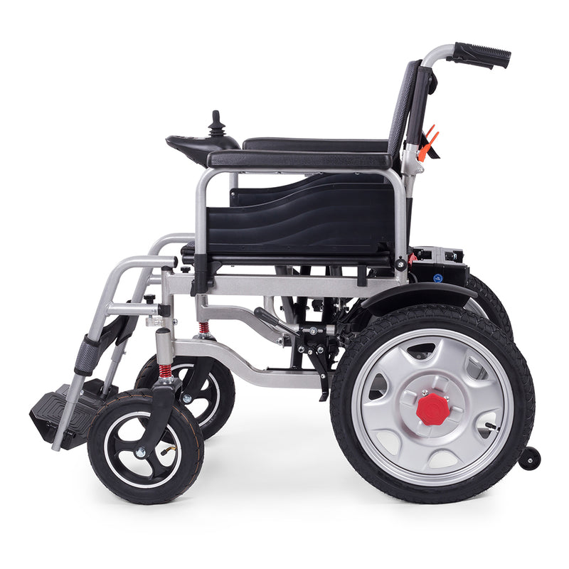 Load image into Gallery viewer, Electric Wheelchair Folding Long Range Motorised Foldable Armrest Free Flip