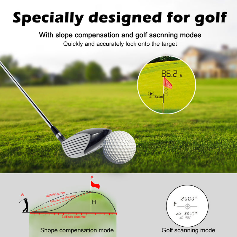 Load image into Gallery viewer, PORIYA Golf Laser Range Finder Hunting Rangefinder Flagpole Distance Height Speed AU