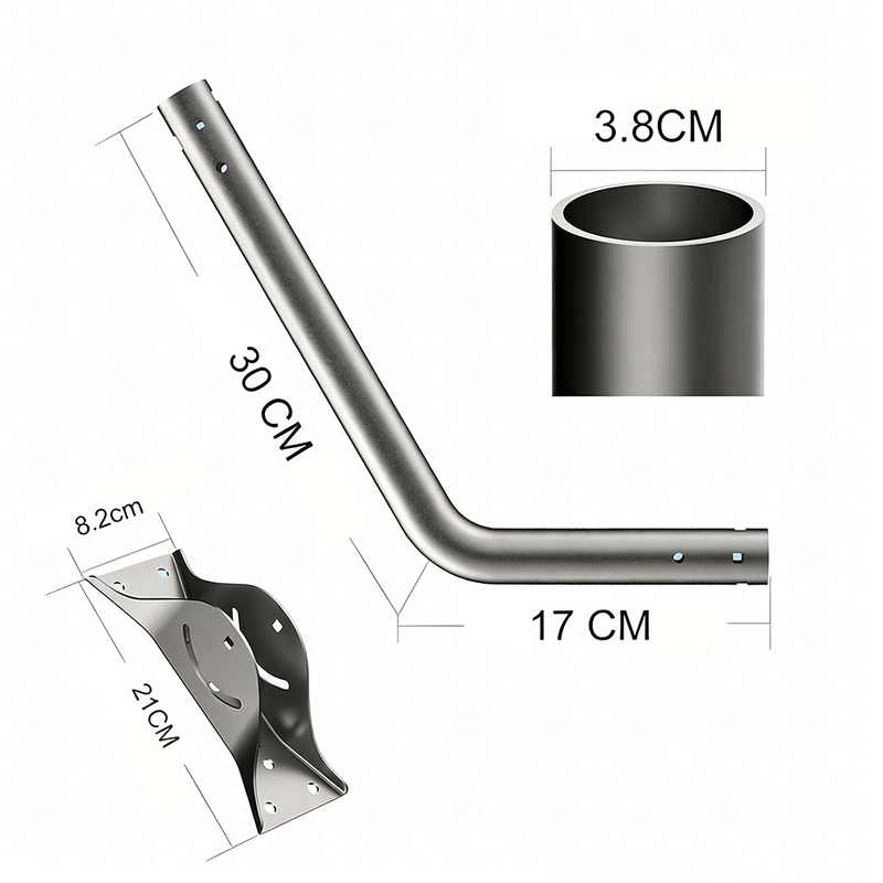 Load image into Gallery viewer, PORIYA Starlink Gen 3 Mounting Kit Outdoor 360° Adjustable Wall/Roof Iron Pole Mount