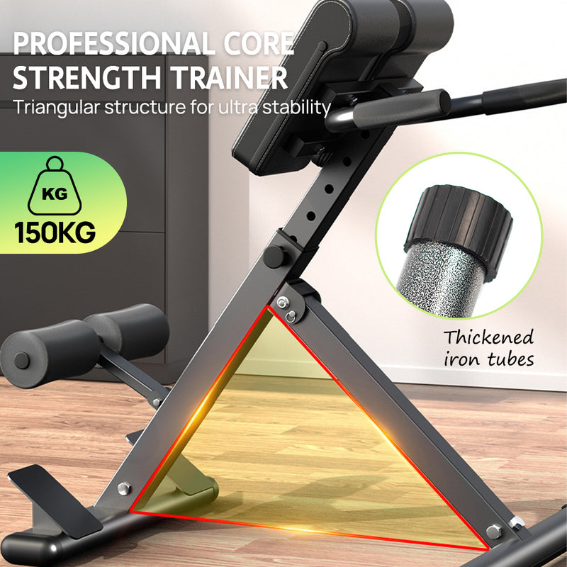 Load image into Gallery viewer, PORIYA Roman Chair for Hyperextension Core Workouts Adjustable Home Gym Bench