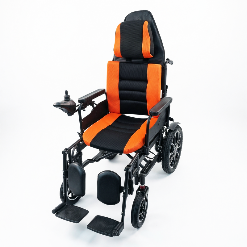 Load image into Gallery viewer, PORIYA Electric Wheelchair Foldable Long Range Recline Wheelchair w/ Headrest