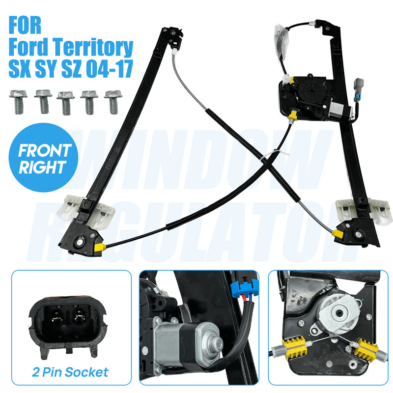 Load image into Gallery viewer, PORIYA Right Driver Front Window Regulator With Motor for Ford Territory SX SY SZ 04-17