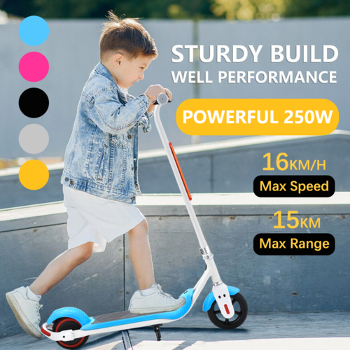 Load image into Gallery viewer, 250W Kids Electric Scooter 16KM/H 15KM Range Foldable E Scooter Perfect Gift