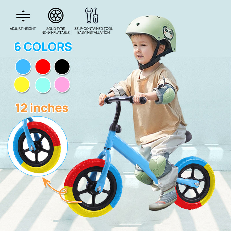 Load image into Gallery viewer, PORIYA Kids Balance Bike Ride On Toys Push Bicycle 12" Children Outdoor Toddler Safe