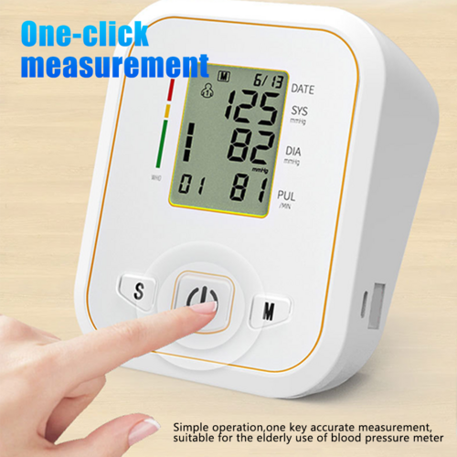 Load image into Gallery viewer, Digital Blood Pressure Monitor Upper Arm Automatic Machine Heart Rate Monitor